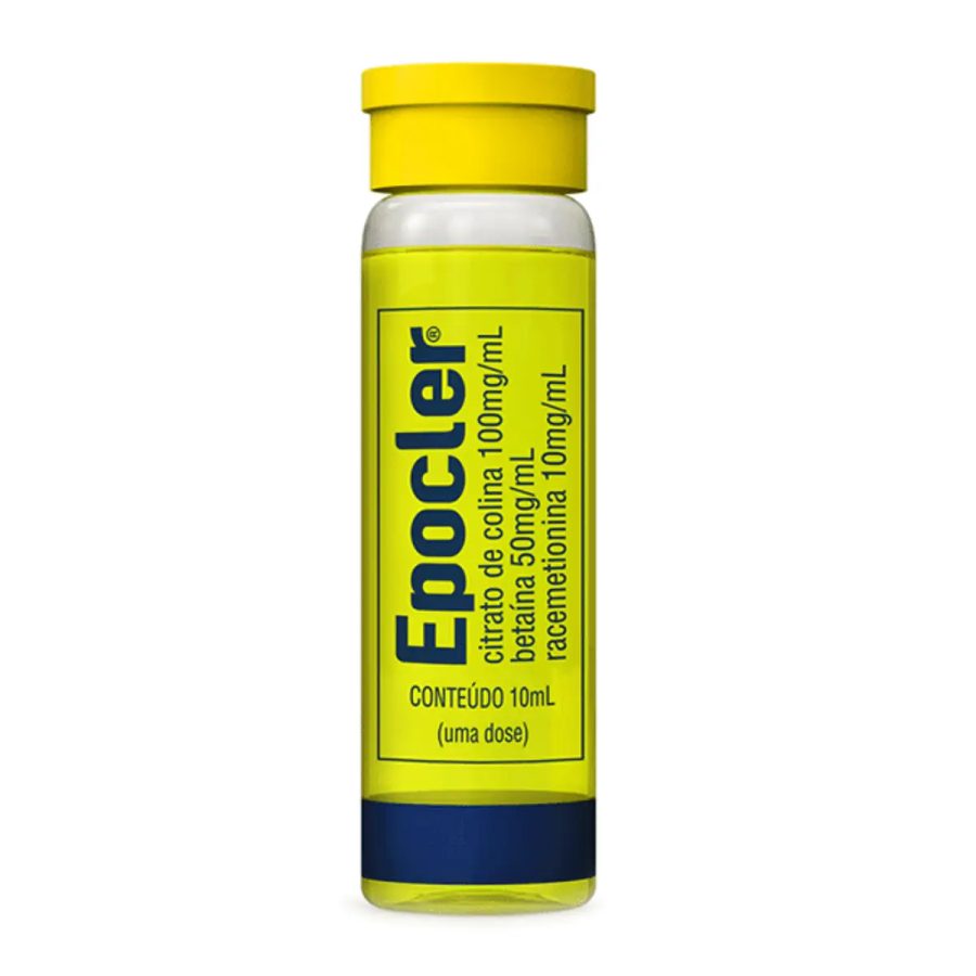 Hepatoprotetor e Lipotrópico Epocler 100mg/ml + 50mg/ml + 10mg/...