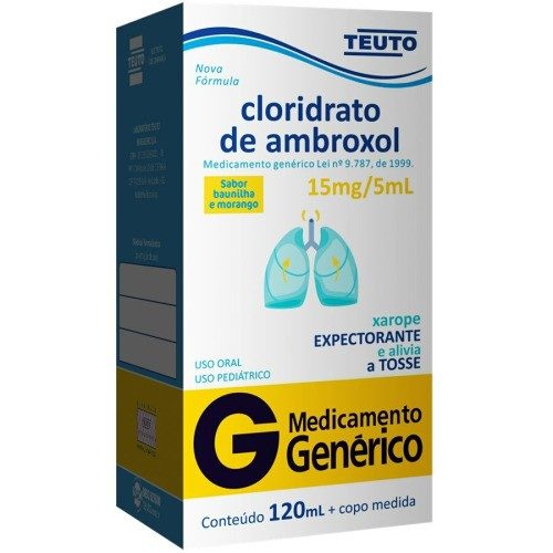 Cloridrato de Ambroxol 3mg/ml Xarope Pediátrico 120ml Teuto