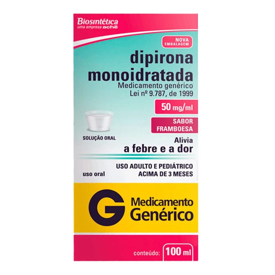 Analgésico e Antitérmico Dipirona Sódica 50mg/ml Genérico Biosi...