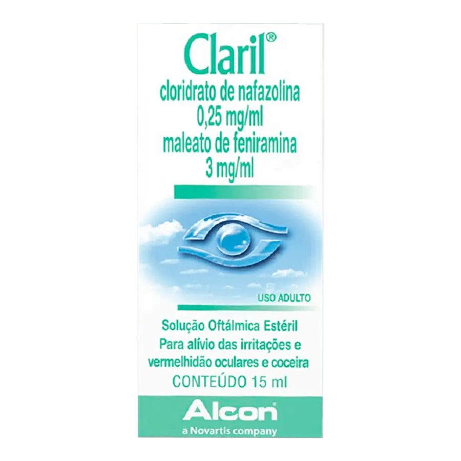Colírio Claril 0,25mg/ml + 3mg/ml 15ml