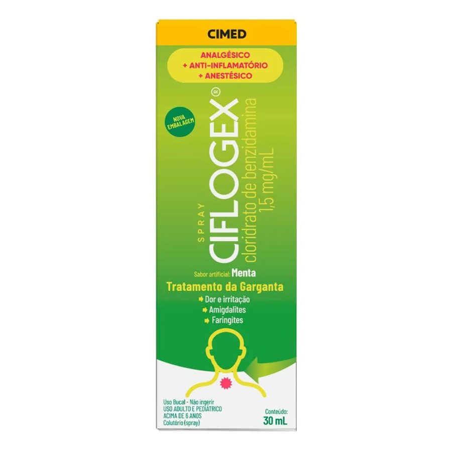 Analgésico, Anestésico e Anti-Inflamatório Ciflogex 1,5mg/ml 30...