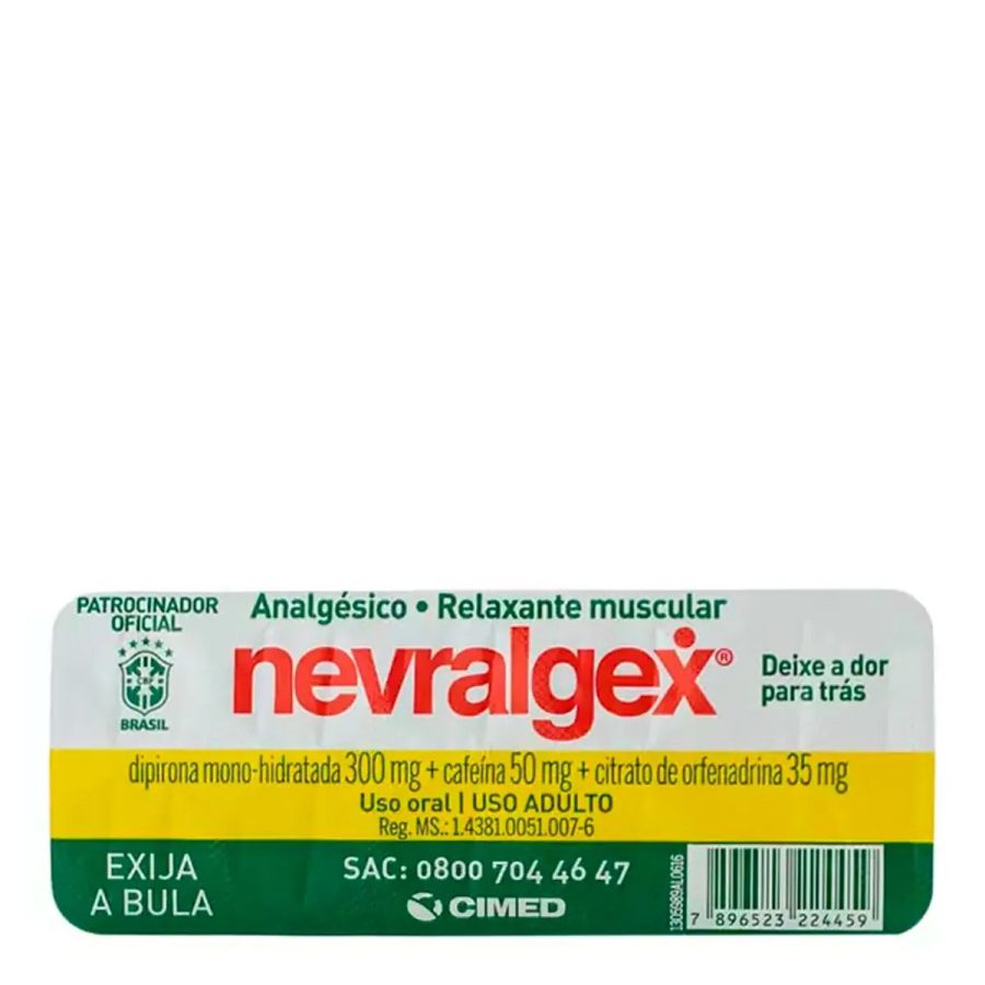 Nevralgex Cimed 10 Comprimidos